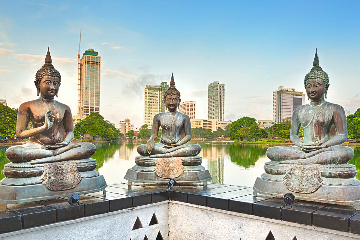Sri Lanka Colombo buddhalainen patsas