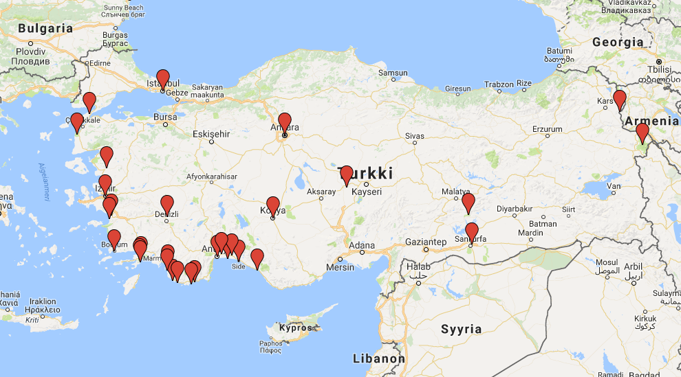 turkki kartta Turkki – kartta   Kerran elämässä