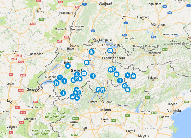 sveitsin kartta Sveitsin kartta   Kerran elämässä