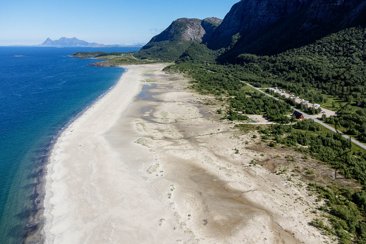 Norja Langsanden hiekkaranta