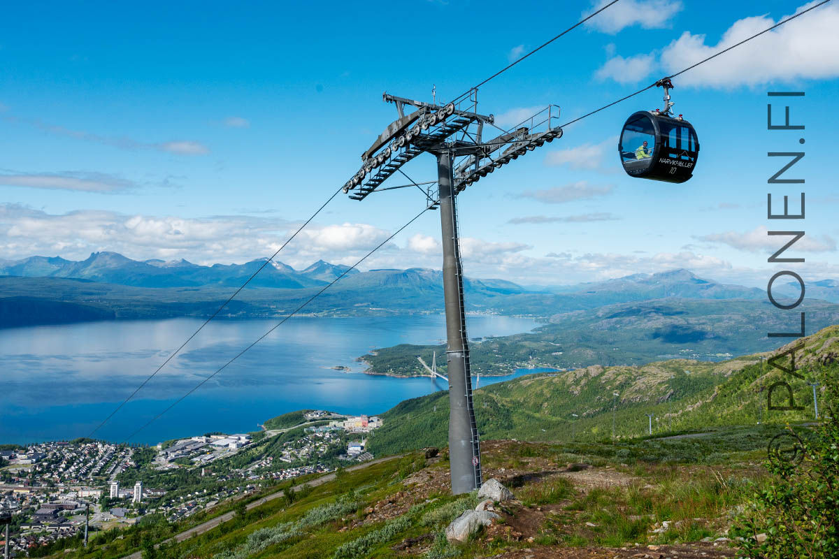 Norja Narvikfjellet gondolihissi