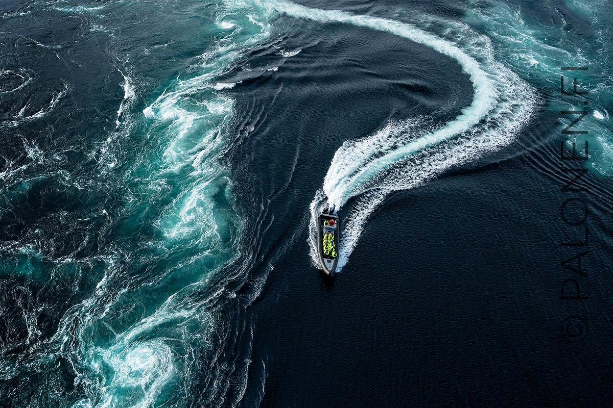 Norja Saltstraumen vuorovesi RIB